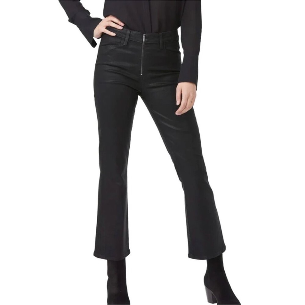 PAIGE Claudine Flared Jeans with exposed front zip